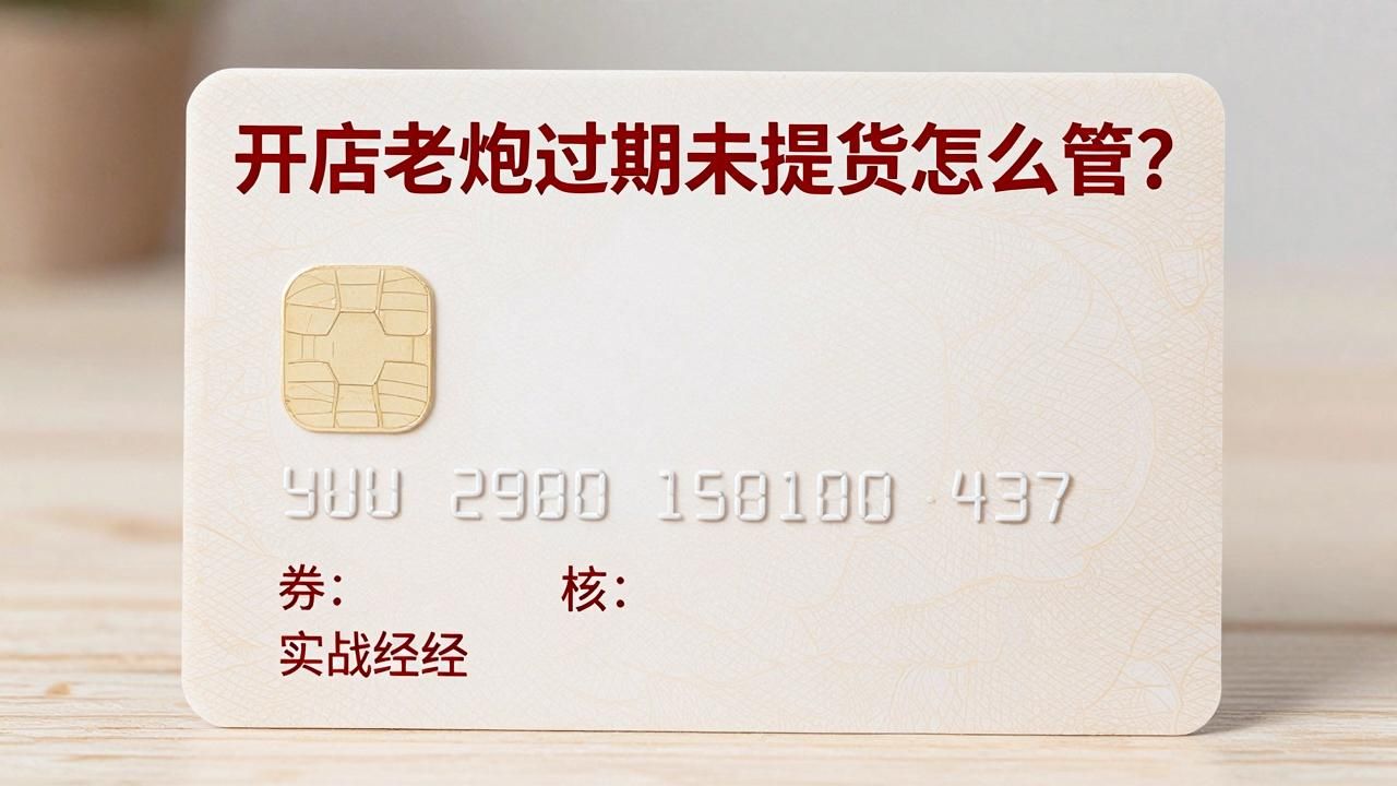 礼品卡过期未提货怎么管?开店老炮的卡券核销实战经(图2)