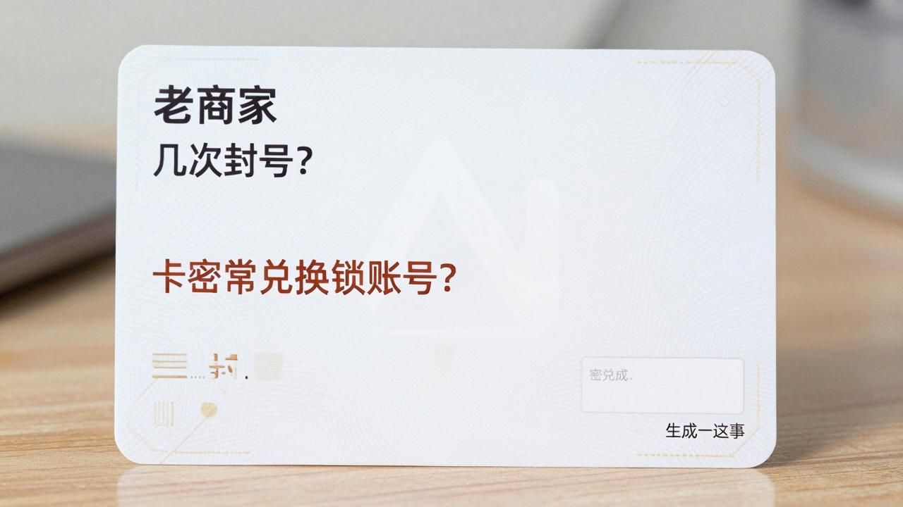 兑换系统卡密输错几次封号？老商家说透异常兑换封锁账号这事(图1)