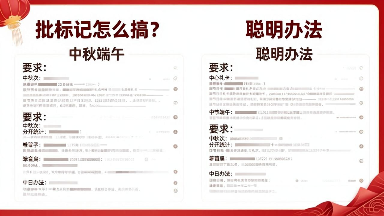 节日礼卡批次标记怎么搞？中秋端午数据分开统计的笨办法和聪明办法(图1)