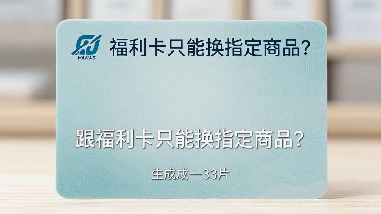 福利卡只能换指定商品？老员工给你掰扯明白这事儿(图1)