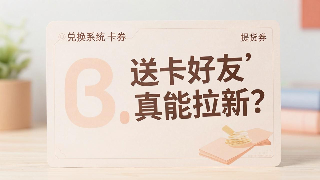 兑换系统卡券转赠功能真能拉新？提货券送好友这事儿靠不靠谱(图1)